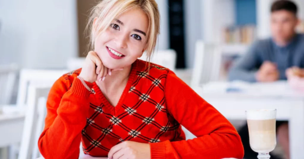 Portrait of Elise Maillet Rhone, a hospitality and art professional from Rhône, France.