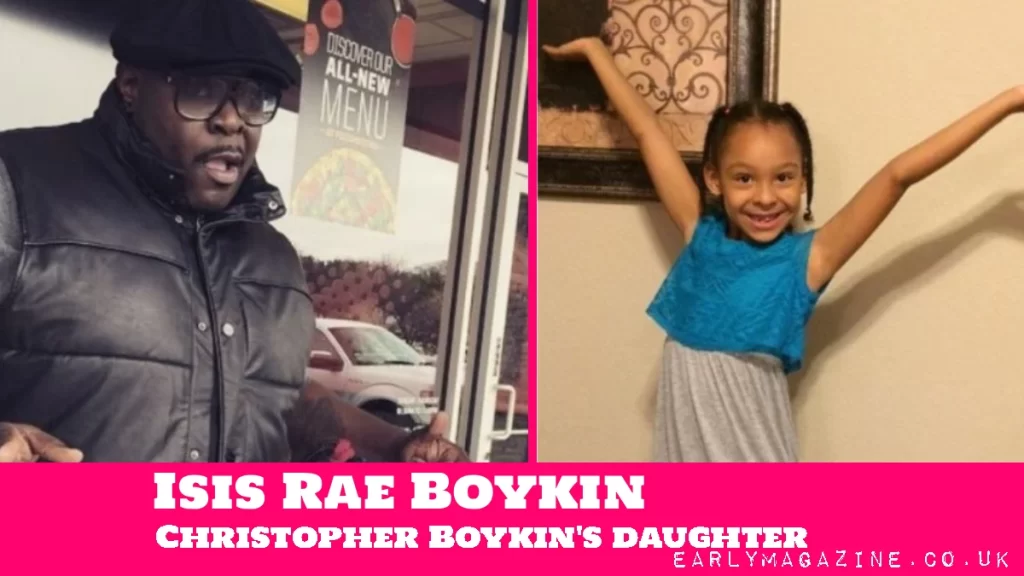 Isis Rae Boykin as a young child with her late father Christopher Big Black Boykin from MTV's Rob and Big