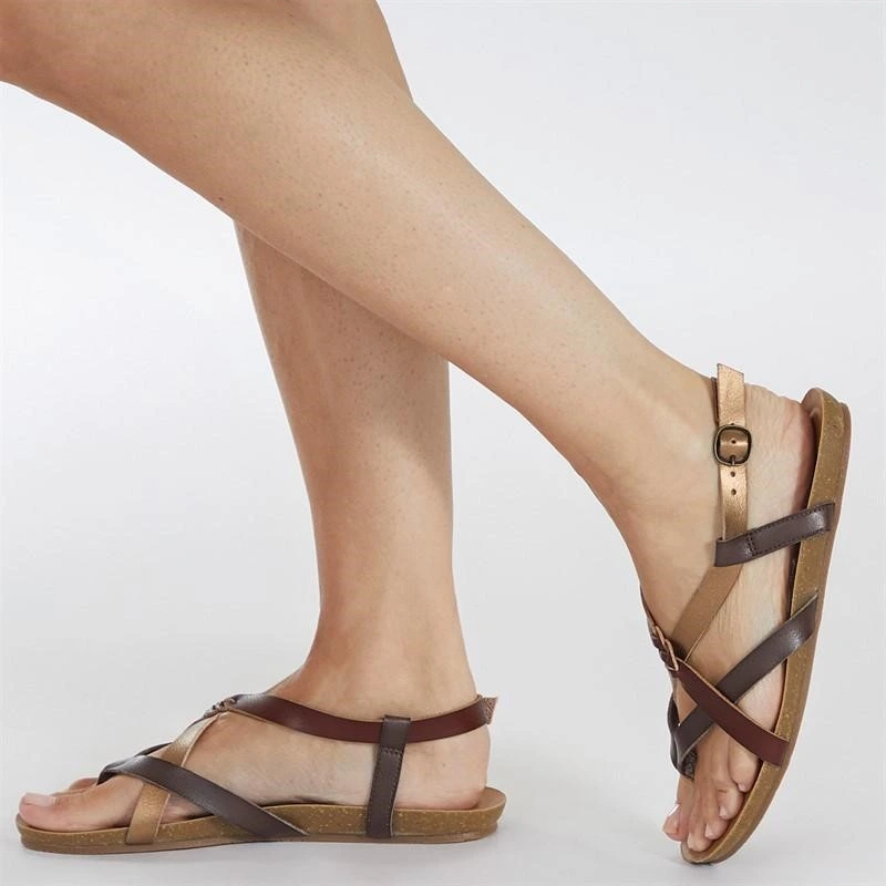 Blowfish Women's Granola B Sandals Tobacco Multi
